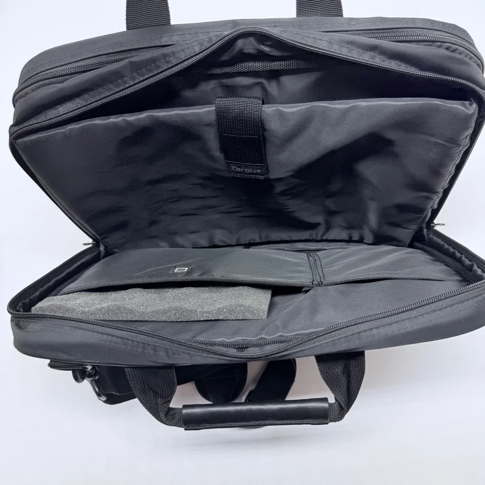 Targus Black Laptop Bag Briefcase Messenger Bag with Shoulder Strap